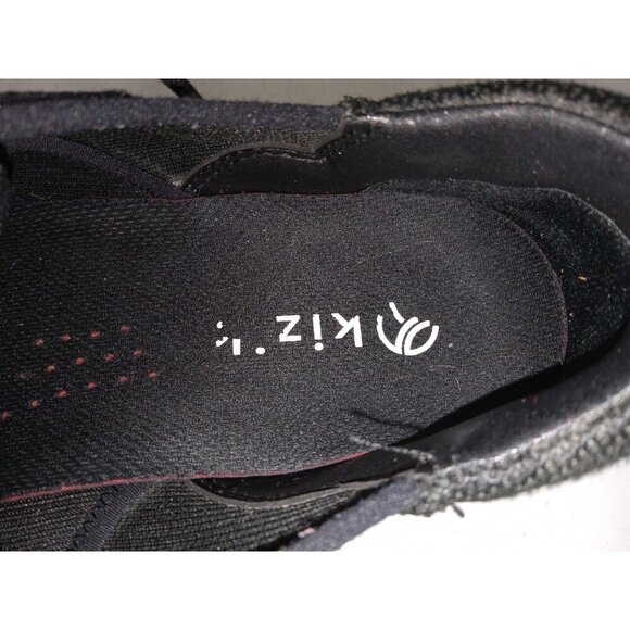 Kizik Madrid Eco Knit Shoes Sneakers Mens Size 7 Black Fabric Casual Lace Up - Picture 9 of 12
